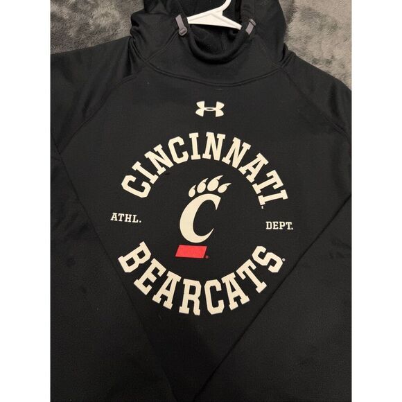 Cincinnati Bearcats Black Under Armour Men’s Large High Quality Hoodie! #Bearcat - Picture 2 of 3